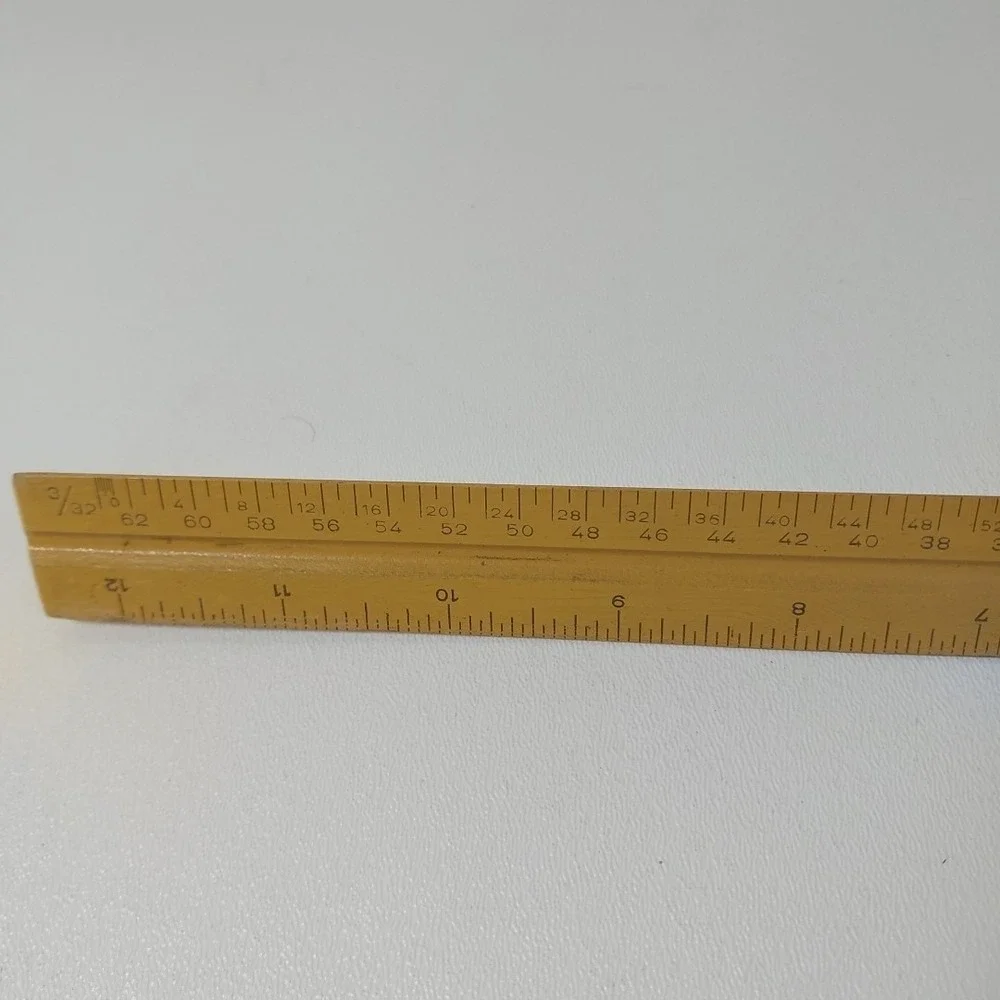 VINTAGE‎ TRIANGLE 3 SIDED RULER GRAMERCY GENUINE BOXWOOD MADE IN GERMANY